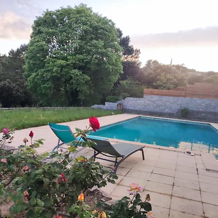 Mas Cevenol Avec Piscine Et Jardin A *